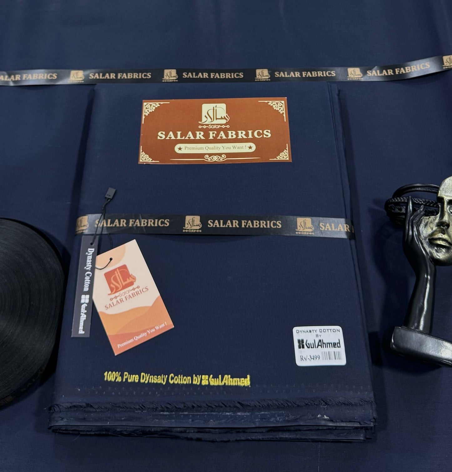 Dynasty Cotton Navy Blue