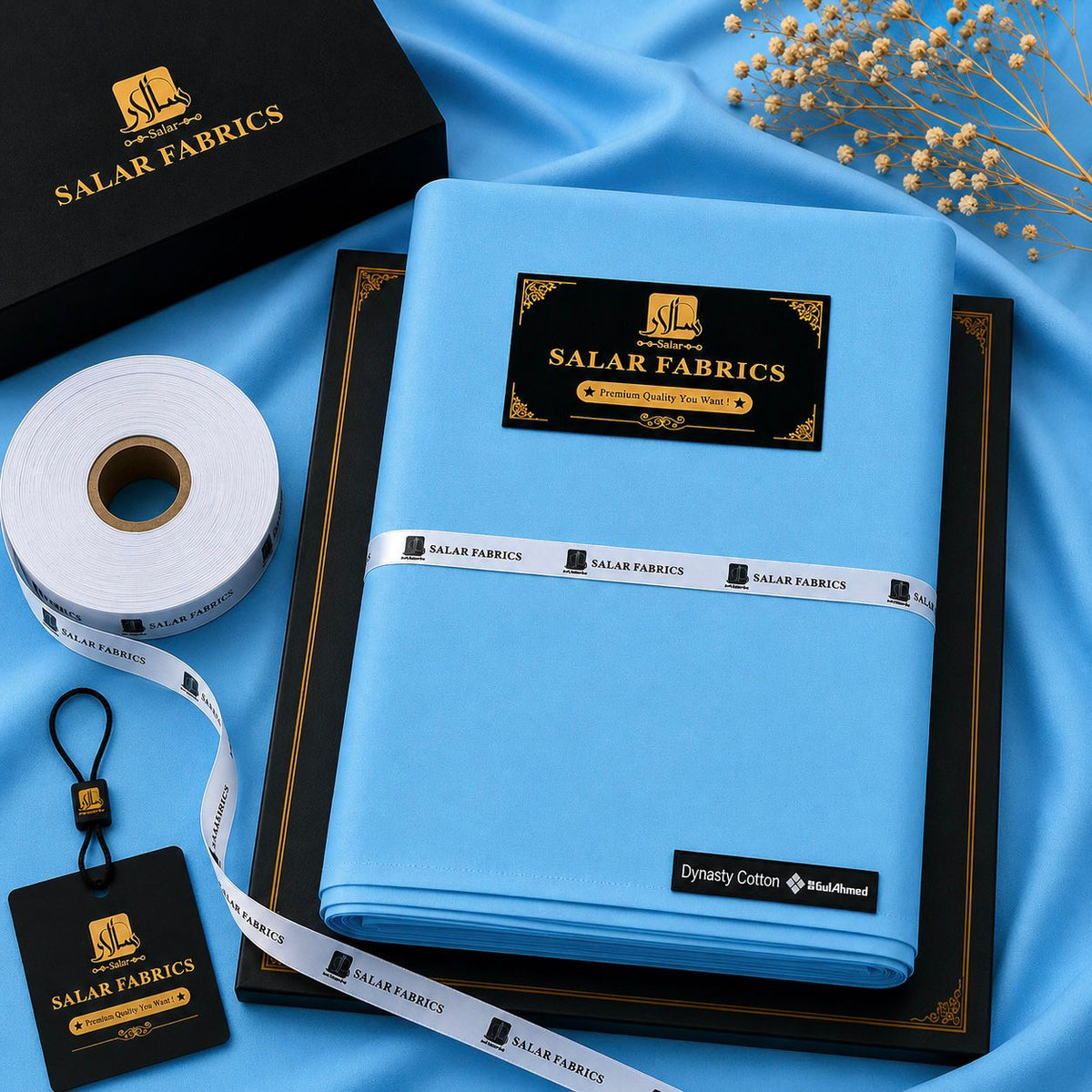 Premium Paper Cotton Sky Ferozi